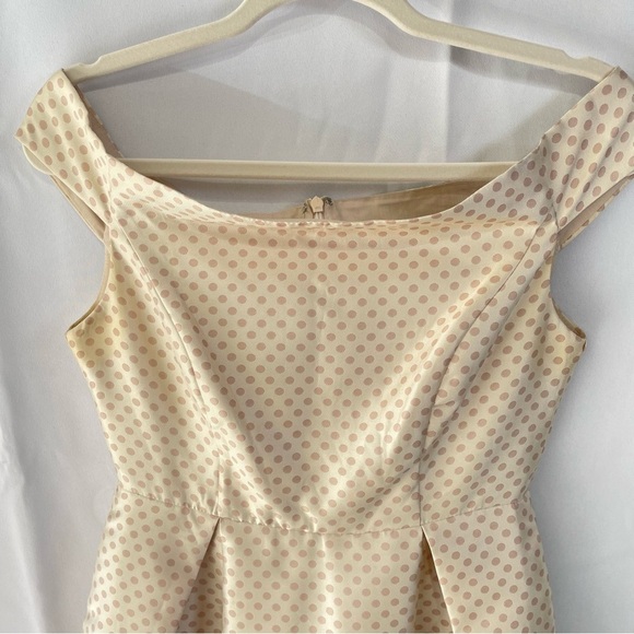 Ark & Co Anthropologie Womens Mid Century Polka Dot Dress Sz S Vintage 50s Style - Picture 2 of 9